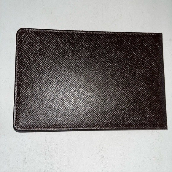 Louis Vuitton Brown ID / Card Holder Cross Grain Leather EUC - Picture 5 of 12